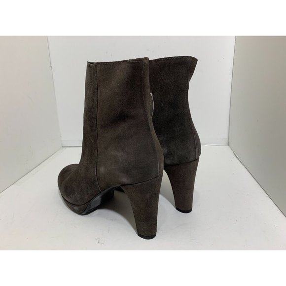 La Canadienne Monacco Ankle Boot Platform Heels Moka Brown Suede US 10 $415 - Picture 4 of 9